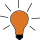 Icon einer leuchtenden Glühbirne als Symbol für einen Lifehack