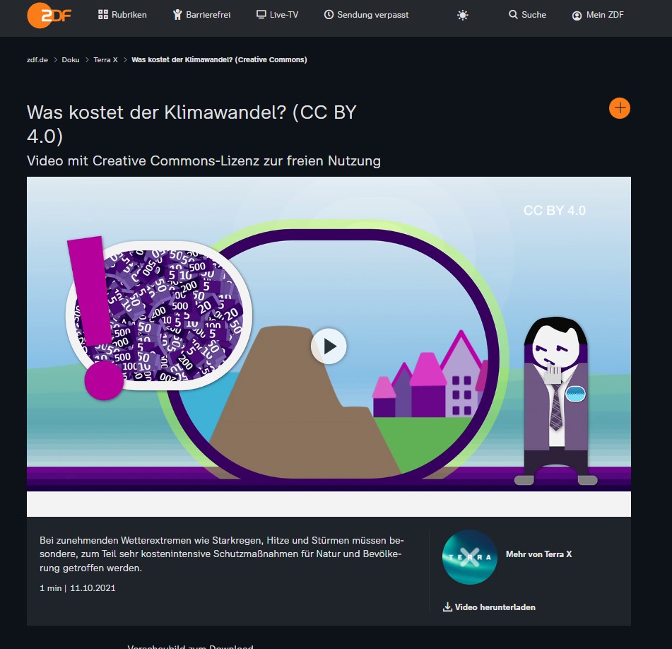 Thumbnail des Videos "Was kostet der Klimawandel?"