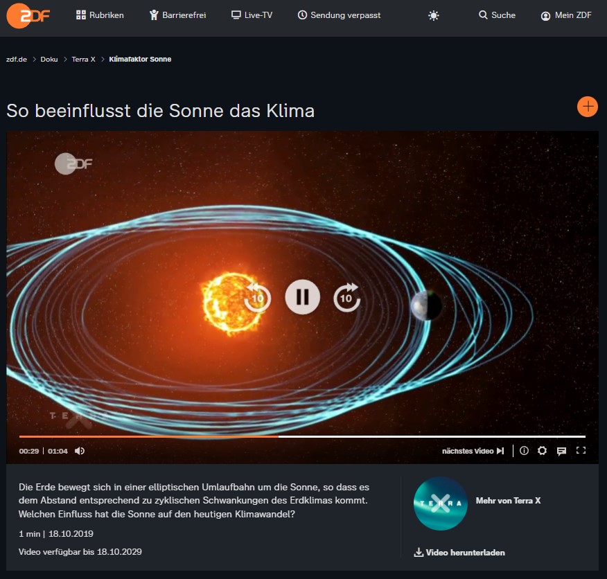 Thumbnail des Videos "So beeinflusst die Sonne das Klima"